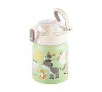 Gourde en acier inoxydable, 400 ml, motif : ferme