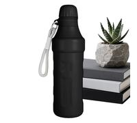 Gourde en acier inoxydable | 500 ml à vide avec petite ouverture - Avec sangle pour bouteille d'eau en acier inoxydable à vide, pour lait, café, extérieur, salle de sport, intérieur