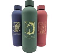 Gourde En Acier Inoxydable [500 Ml],Bouteille Isotherme Pour Café Et Thé Froid 24 H Et Chaud Pendant 13 H,Design Attack On Titan (Stationary Guard, Rouge)