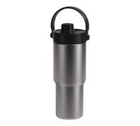 Gourde en acier inoxydable avec paille | Pichet d'eau de 736 ml avec couvercle - Bouteille étanche sous vide avec revêtement en céramique pour cyclisme, et adultes
