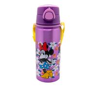 Stor Gourde Aluminium Minnie Mouse 730ml Enfant avec Paille, Poignée et Sangle - Bouteille Réutilisable Antifuite École Sport pour Enfants