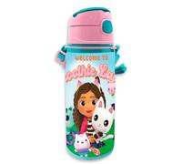 Gourde en aluminium fille Kids Licensing Gabbys Dollhouse Turquoise 600 ml