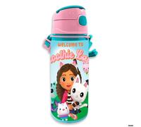 Gourde en aluminium - Kids Licensing - Gabbys Dollhouse - Rose - Ergonomique - Écologique