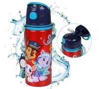 Gourde en aluminium Pat' Patrouille, gourde avec bec, avec sangle 600 ml