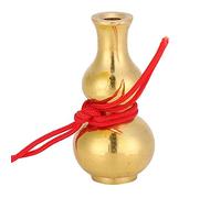 Gourde en Laiton Feng Shui, 3,5 cm/1,4 Po Mini Cucurbitacées en Laiton Feng Shui Chinois en Laiton WU Lou, Ornement Chinois de Cucurbitacées Bonne Chance pour la Décoration de la Maison