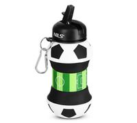 Gourde en silicone pliable NILS NC4104 Football Blanc 550 ml