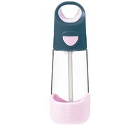 Gourde en tritan avec paille indigo rose (450 ml)