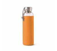 Gourde en verre avec housse en silicone, orange, 600 ml