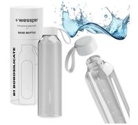 Gourde en verre - WESSPER B1 BOROSILICATE - 1000ml - Transparent