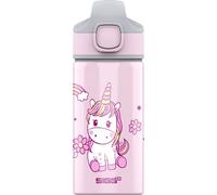 - Gourde Enfant Avec Paille En Aluminium - Miracle Tractor Farm - Étanche - Poids Plume - Sans Bpa - Certifiée Neutre En Co2 - École & Sport - Vert Motif Mouton En Tracteur - 0,4l