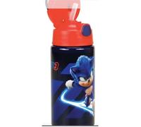 Gourde enfant en aluminium Sonic le Hérisson Brawn avec crochet, 500 ml Référence : GIM57254248