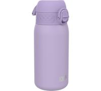 Gourde Enfant, Inox Léger, 400ml, Non Isolé, Anti-Fuite, Facile À Ouvrir, Verrouillage Sécurisé, Lavable Au Lave-Vaisselle, Poignée De Transport, Acier Inoxydable, Aqua