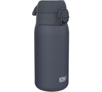 Gourde Enfant, Inox Léger, 400ml, Non Isolé, Anti-Fuite, Facile À Ouvrir, Verrouillage Sécurisé, Lavable Au Lave-Vaisselle, Poignée De Transport, Acier Inoxydable, Aqua