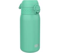 Gourde Enfant, Inox Léger, 400ml, Non Isolé, Anti-Fuite, Facile À Ouvrir, Verrouillage Sécurisé, Lavable Au Lave-Vaisselle, Poignée De Transport, Acier Inoxydable, Aqua