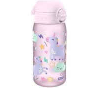 Gourde Enfant - Ion8 - 350ml - Anti-Fuite - Rose - Motif Licornes
