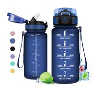 Gourde Enfant, Petite Gourde avec Paille 500ml, Étanche et Réutilisable, Bouteille d'eau avec Marqueur de Temps et Filtre, sans BPA, pour Enfant, Garçon, Fille, Maternelle, l'école, Sport, Camping