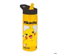 Gourde enfant - Pokémon - Pikachu - 600 ml - Jaune - SANS BPA