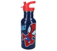 Gourde enfant - VADOBAG - Spidey Take A Sip - 500 ml - Bec verseur rabattable avec paille - Bleu/rouge