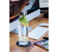 APS Germany Bouteille en verre transparente 66909 H.28,5 cm Ø7,5 cm 1 l