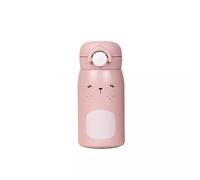Fabelab Gourde Enfant 320 ml | Lapin Acier Inox Sans BPA | Anti-Fuite Ecole | Bouteille d'Eau