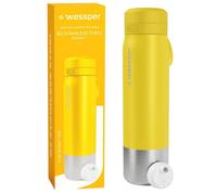 Gourde filtrante Wessper B2 Actitex 1000ml - Bouteille d'eau en acier avec Filtre Actitex™ DISC, jaune