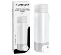 Gourde filtrante Wessper B2 Actitex 700ml - Bouteille d'eau en acier avec Filtre Actitex™ DISC, blanc