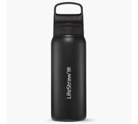 Gourde filtre à eau lifestraw go series stainless steel 700 ml noire