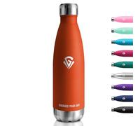 Gourde Inox 750ml, Bouteille Métal sans BPA, Réutilisable, Étanche, Bouteille d'eau Acier Inoxydable à Double Paroi, Gourde Isotherme Portable pour Enfant, Sport, Bureau, École, Voyages, Outdoor