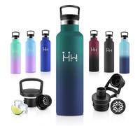 Gourde Inox 750ml Isotherme, Double Paroi, Anti-Fuite | Grande Capacité, Réduit Les Allers-Retours Pour Remplir, Idéal Pour Une Longue Journée