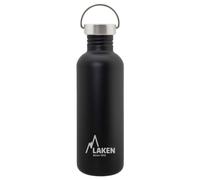 Gourde inox laken basic steel 1l noire