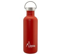 Gourde inox laken basic steel 1l rouge