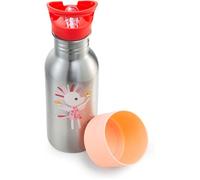 Gourde - Inox - Pour enfant - Paille intégrée - 600ml - Pour l'école, pique-nique - Lilliputiens