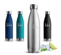 Gourde Isotherme- 0.5L- Gourde 500ml, Gourdes Inox, 24h Froid & 12h Chaud, sans Bpa, Facile à Transporter, Bouteille d'eau pour l'École, Bureau, Voyage, Sport, Camping