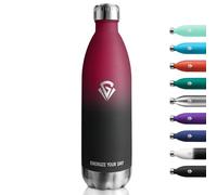Gourde Isotherme 1L, Gourde Inox Réutilisable, Bouteille sans BPA, Anti Fuite, Bouteille Isotherme en Acier Inoxydable Double Paroi, Gourde Métal pour Enfant, Bureau, Sport, Yoga, École, Outdoor