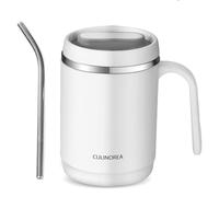 Gourde isotherme - 500 ml - 13 x 7,5 x 8,7 cm - Réutilisable - Avec paille - Idéale bureau maison activités plein air