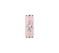 Gourde isotherme 500 ml acier inoxydable rose pastel Snoopy paille rétractable