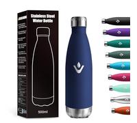 Gourde Isotherme 500ml, Bouteille Isotherme sans BPA, Étanche, Isolant sous Vide à Double Paroi, Gourde Inox Réutilisable pour Bureau, École, Sport, Yoga, Randonnée, Enfant, Adulte, Voyage, Outdoor