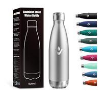 Gourde Isotherme 500ml, Bouteille Isotherme sans BPA, Étanche, Isolant sous Vide à Double Paroi, Gourde Inox Réutilisable pour Bureau, École, Sport, Yoga, Randonnée, Enfant, Adulte, Voyage, Outdoor