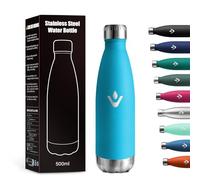 Gourde Isotherme 500ml, Bouteille Isotherme sans BPA, Étanche, Isolant sous Vide à Double Paroi, Gourde Inox Réutilisable pour Bureau, École, Sport, Yoga, Randonnée, Enfant, Adulte, Voyage, Outdoor