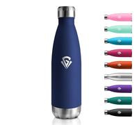 Gourde Isotherme 500ml, Bouteille Isotherme sans BPA, Gourde Inox Réutilisable, Étanche, Double Paroi, Gourde Métal pour Bureau, École, Sport, Yoga, Randonnée, Enfant, Adulte, Voyage, Outdoor