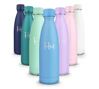 Gourde Isotherme 500ML - Bouteille Isotherme sans BPA, Gourde Inox Étanche, Réutilisable, Gourde Sport, Processus de revêtement en Poudre, Gourde Thermos, Gourde Metal pour Running, Bureau, École