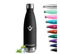 Gourde Isotherme 500ml, Bouteille sans BPA, Gourde Inox Réutilisable, Anti Fuite, Bouteille Isotherme en Acier Inoxydable Double Paroi, Gourde Métal pour Enfant, Bureau, Sport, Yoga, École, Outdoor