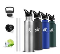 Gourde Isotherme, 500ml Gourde Enfant, Anti Fuite, Bouteille Inox, Double Isolation, Facile à Nettoyer, Bouteilles Isothermes, Thermos sans Bpa, Bouteille d'eau pour École, Voyage, Camping, Bureau