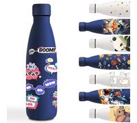 Gourde Isotherme 500ml, Gourde Inox Isotherme avec Boum, Facile à Nettoyer, Bouteilles Isothermes Garde au Froid Pendant 24 Heures/Chaud Pendant 12 Heures, Thermos pour l'École, Bureau, Sports