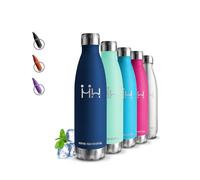 Gourde Isotherme 500ml, Sans BPA, Gourde Enfant, 24h Froid & 12h Chaud, Anti Fuite, Bouteille Isotherme, Facile à Transporter, Acier Inoxydable, pour Camping, École, Running, Vélo, Yoga