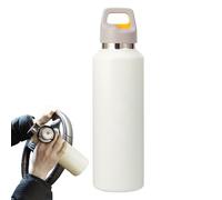 Gourde isotherme | 600 ml portable avec couvercle facile à ouvrir | Bouteilles de boisson étanches isolées sous vide, pour thé chaud et froid et café en plein air, voyage, vélo, camping, sport, maison