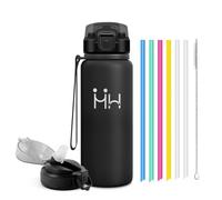 Gourde Isotherme 750ml, Bouteille d'eau Acier Inoxydable avec Paille, sans BPA, Étanche et Réutilisable, pour Extérieur, Camping, Yoga