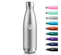 Gourde Isotherme 750ml, Gourde Inox Réutilisable, Bouteille Étanche, Bouteille d'eau Double Paroi Métal sans BPA, Gourde Sport pour École, Sport, Bureau, Gym, Yoga, Camping, Randonnée