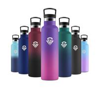 Gourde Isotherme 750ml, sans BPA, Bouteille Inox avec Paille, Anti-Fuite, Gourde Reutilisable pour Camping, Cyclisme, Alpinisme