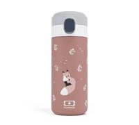 monbento - Gourde Isotherme enfant MB Pop Fox - Renard - 360ml - Chaud/Froid jusqu'à 12h - Petite Gourde Hermétique Enfant Ecole/Parc et/ou pour Adulte à Glisser dans un Sac à Main - Rose